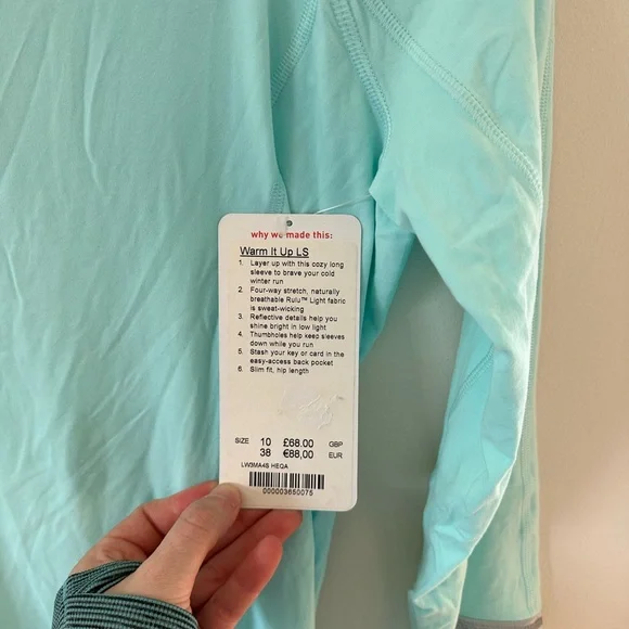 NWT lululemon Warm it Up Long Sleeve - Picture 6 of 9